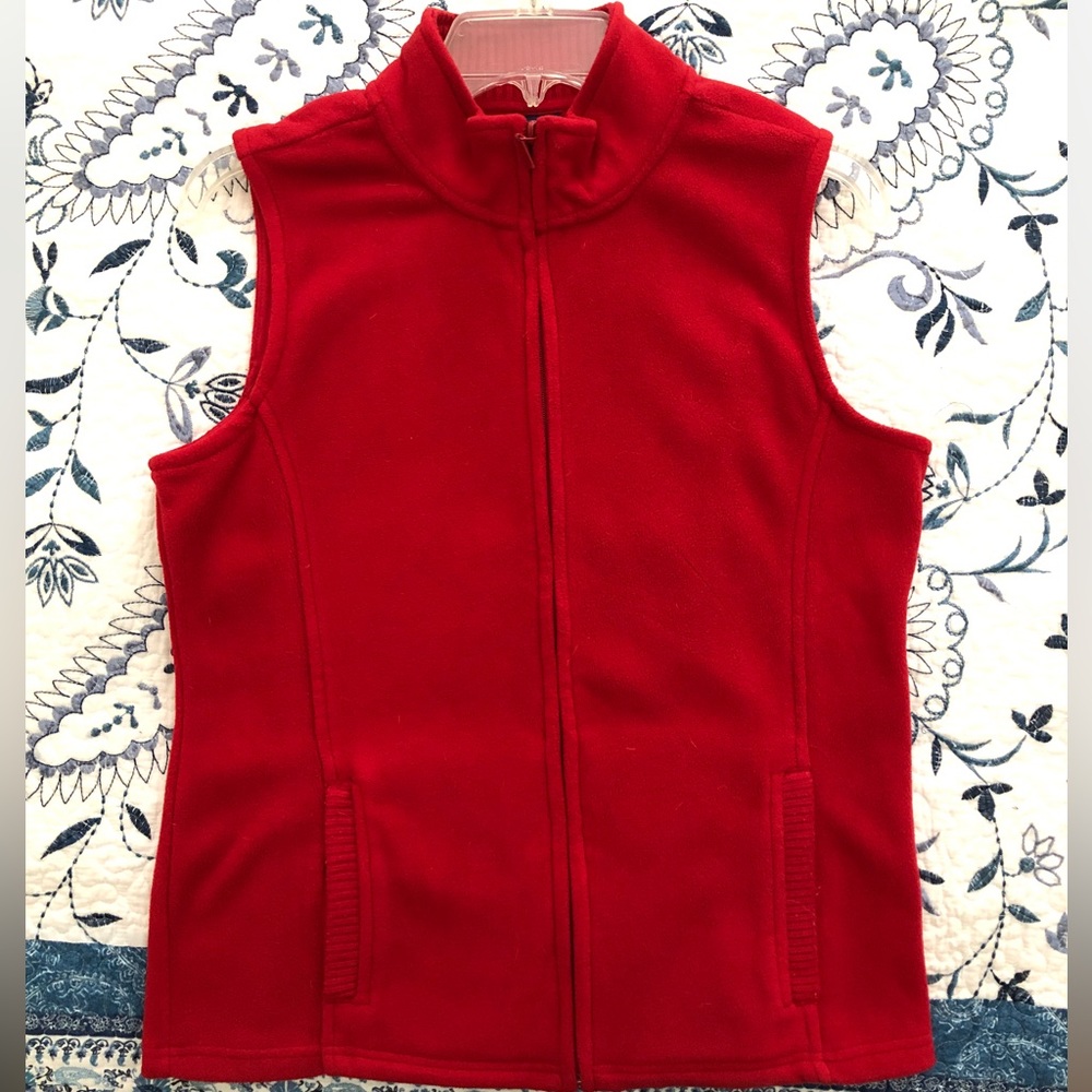 Bright Red fall / winter vest